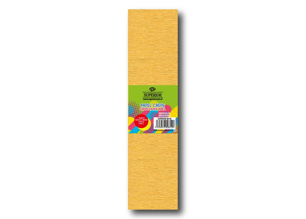 PAPEL CREPE MOSTAZA